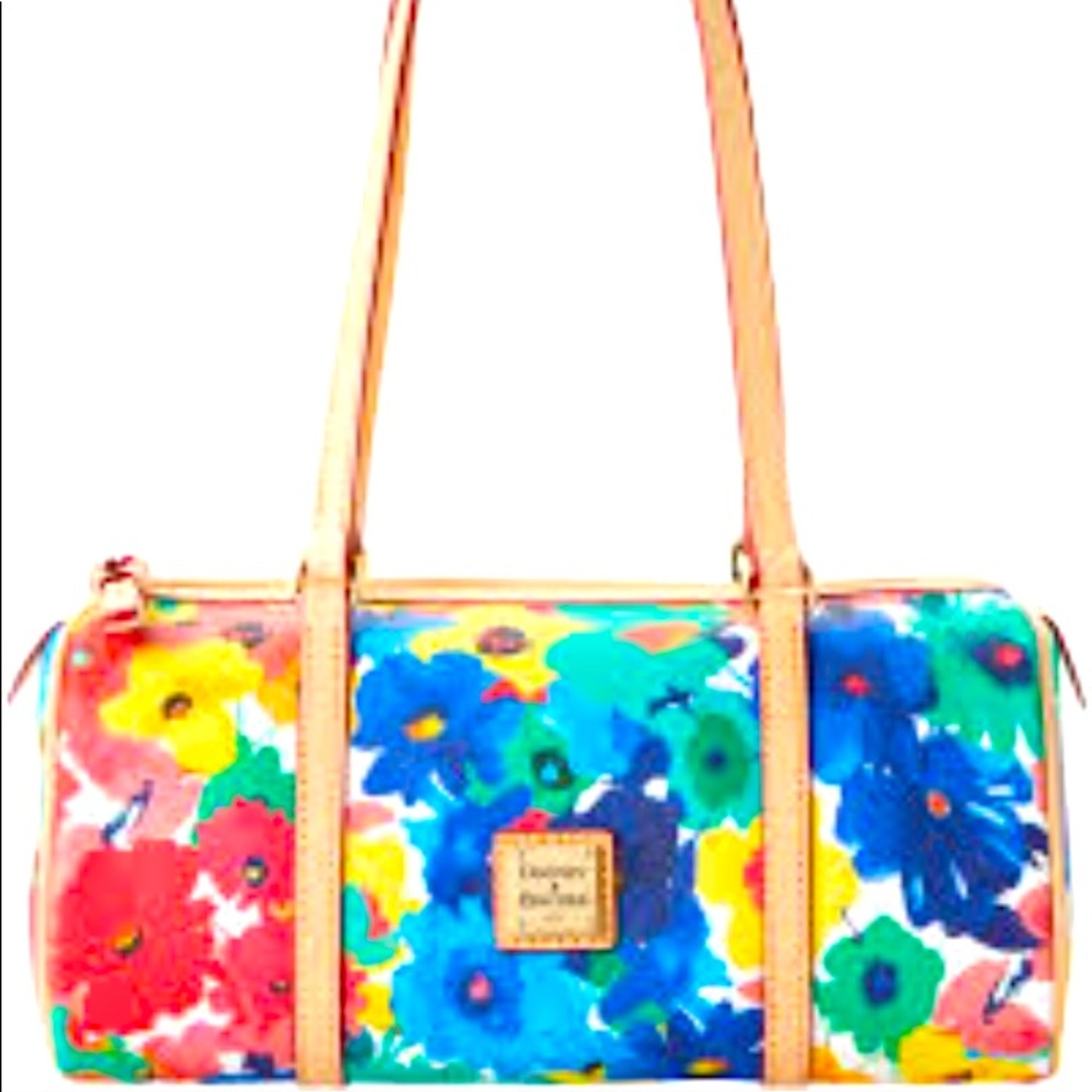 DOONEY & BOURKE Watercolor Barrel Bag Purse EUC⭐️